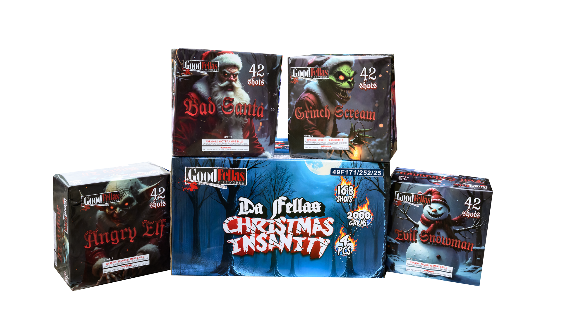 Da Fellas Christmas Insanity (Case of 4 Asst) | Anytime Fireworks